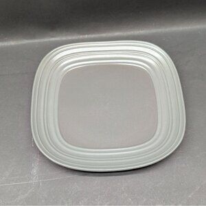 Mikasa Swirl Square Graphite Gray Salad Plate 8 3/4" Modern Design